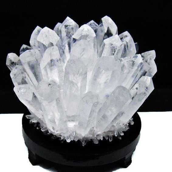 1.4Kg 水晶 クラスター 水晶 原石 台座付属 一点物 182-8385