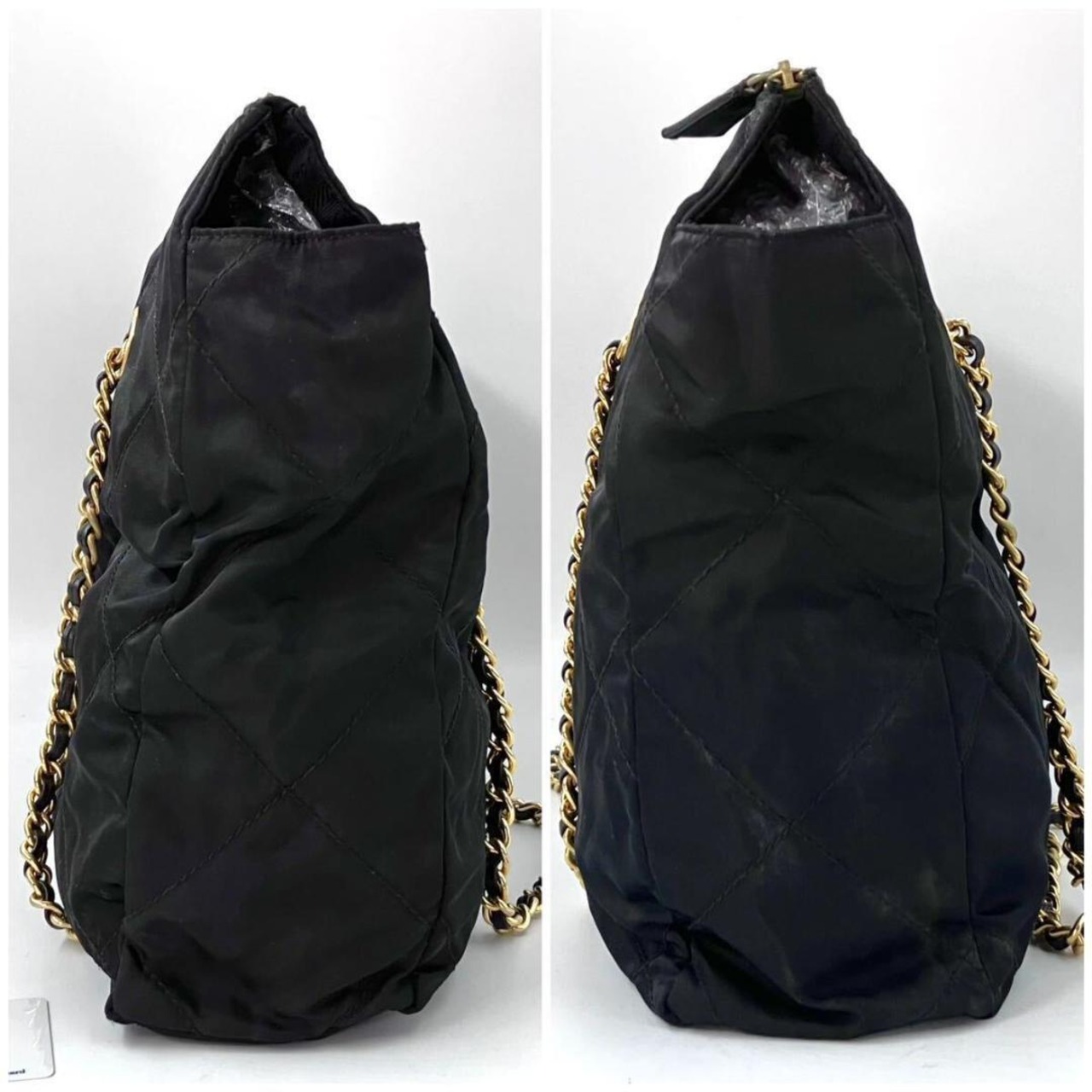 1978 極美品○プラダ ナイロン キルティング チェーン ショルダー  