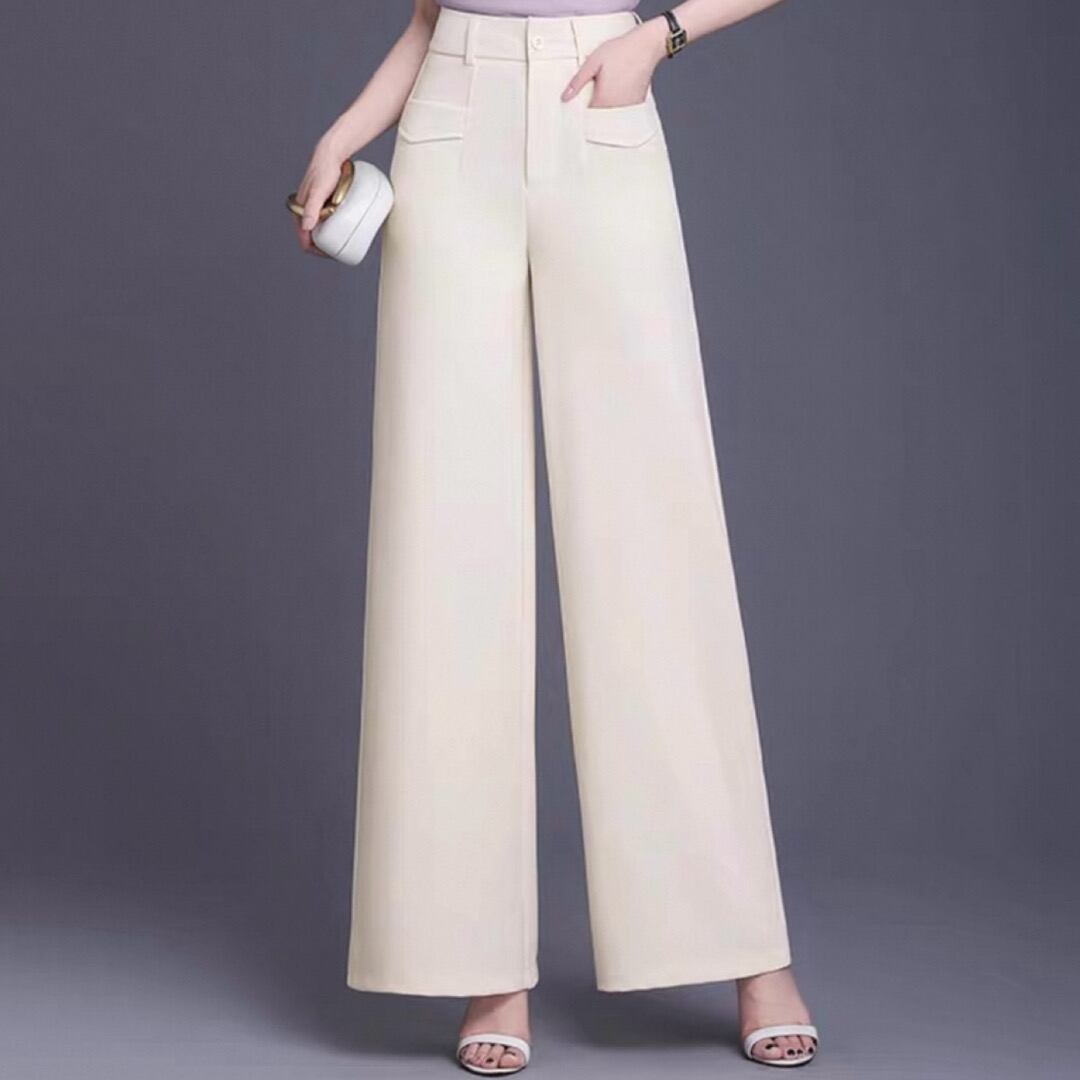 Wide silhoette long pants with pocket00224