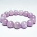 クンツァイト ブレスレット 14mm ミルキークンツァイト 一点物 111-19683