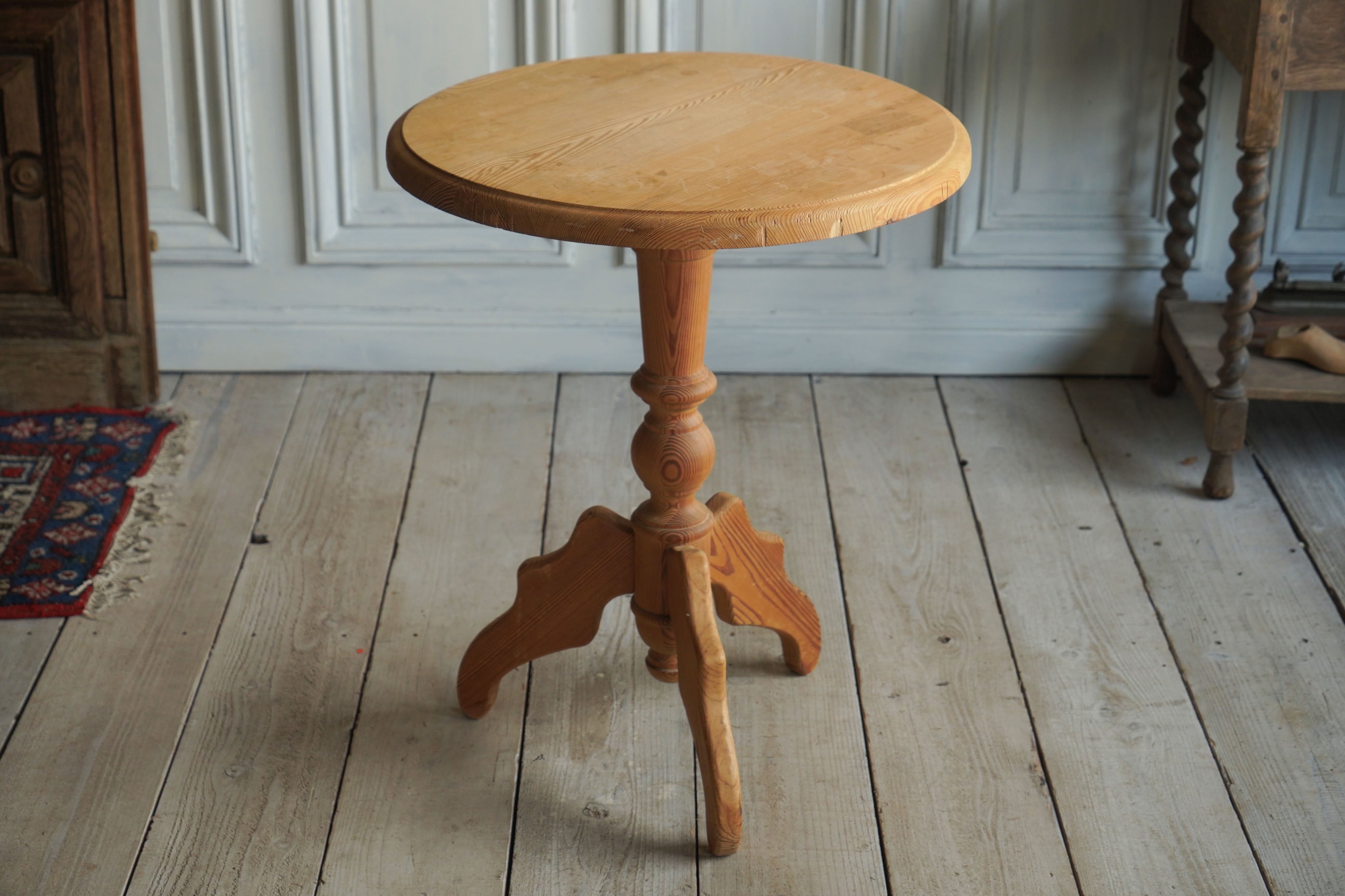 テーブルフランス アンティーク 木製 小さなテーブル - 家具
