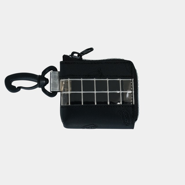 vibram micro case (black×gray) with white glowing zip