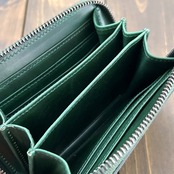 HORWEEN × レーデルオガワ ホースバット ミドルウォレット グリーン