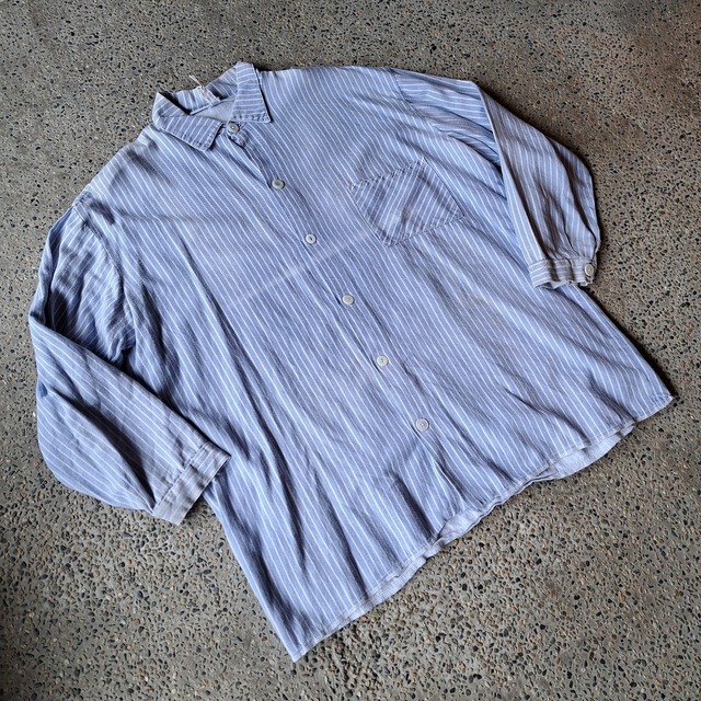 "hard work" ドイツ製 フィッシャーマンシャツ used [305052]