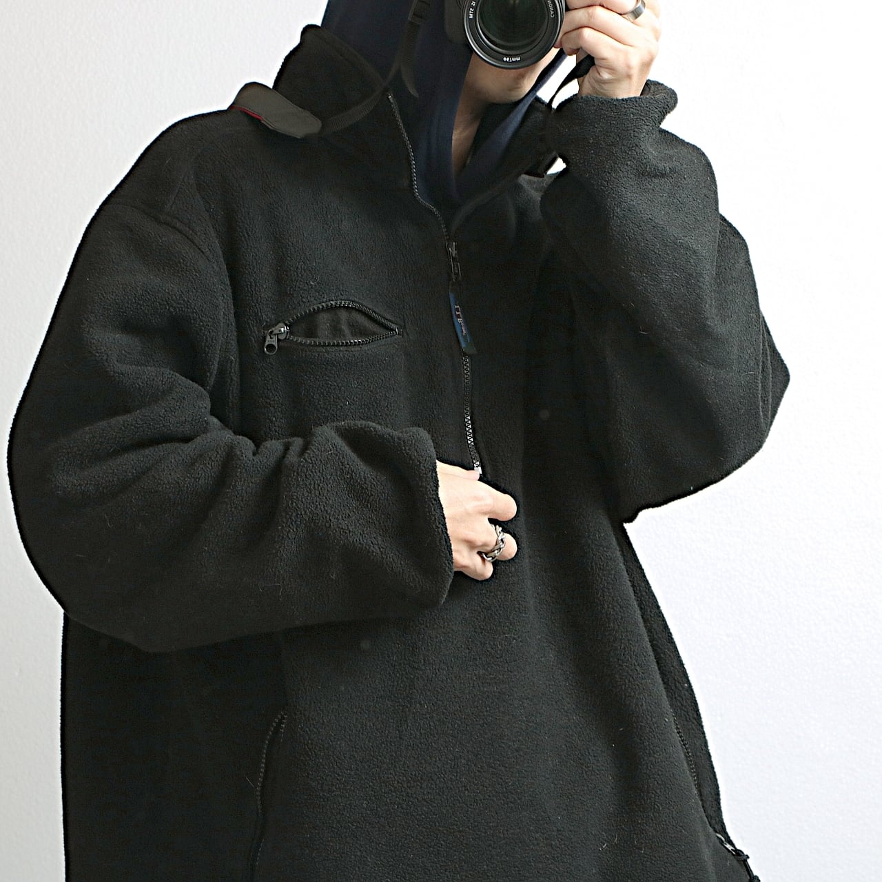 80s~90s L.L.Bean エルエルビーン ハーフジップ プルオーバー フリース ジャケット 古着 used