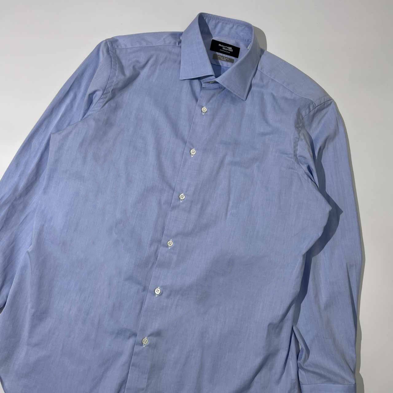 Maker's Shirt 鎌倉 Easy Care PALPA 長袖シャツ ワイシャツ 42-86 16 1/2 -34/ブルー メンズ