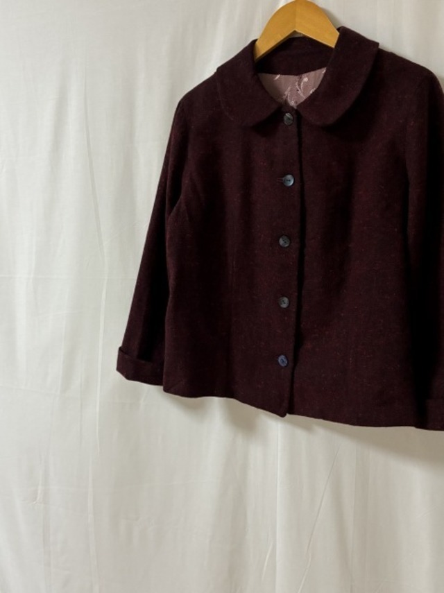 1960's Round Collar Wool Single Jacket