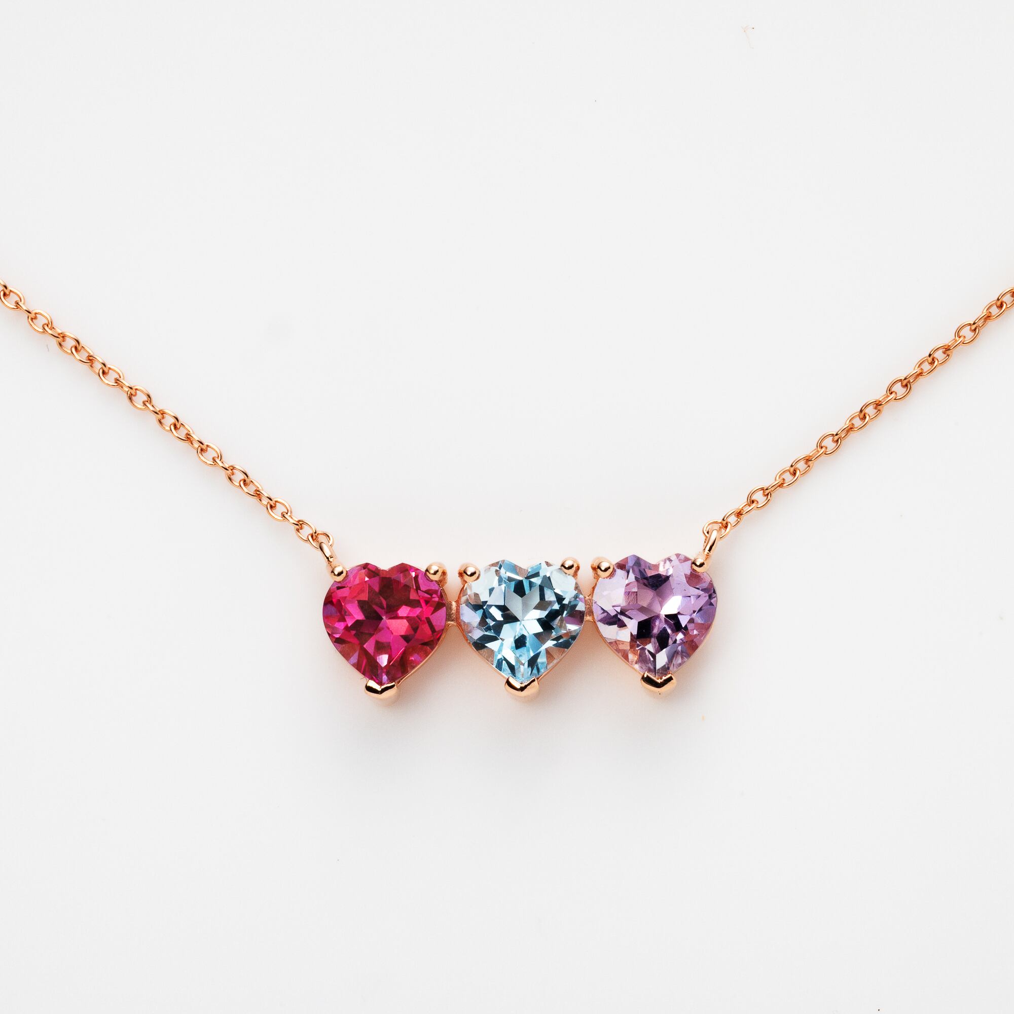 アメジストHalo ハートNecklace | ＜天然石ジュエリー＞Sally's