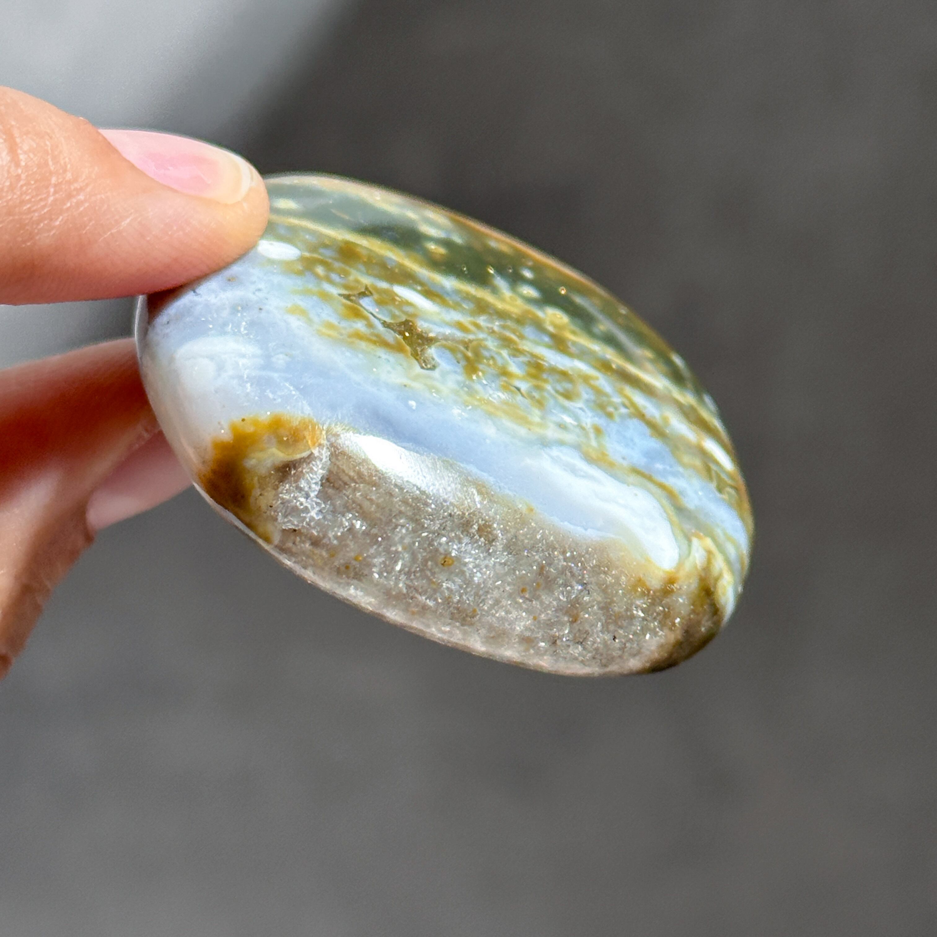 オーシャンジャスパー パームストーン32◇ Ocean Jasper ◇天然石