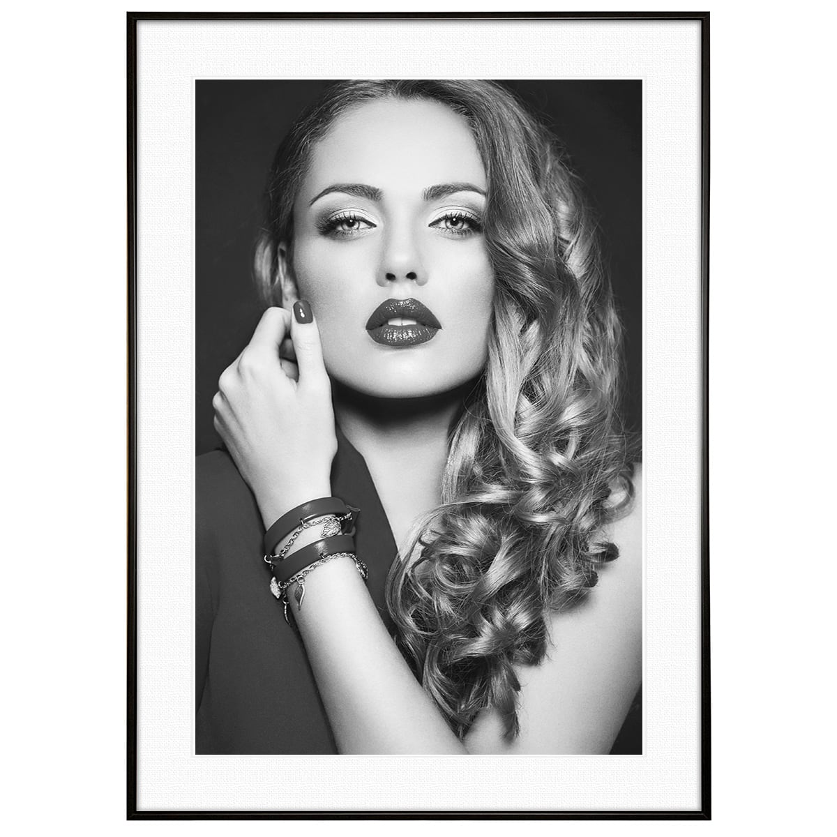 モノクロ女性ポートレート写真 サイン入り ポートレート | インテリアアート写真・通販のアートスクワッド