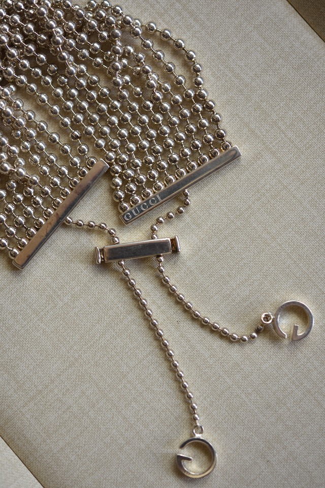 IORI／"GUCCI" bracelet／10-Strand ball chain