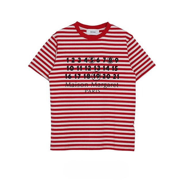 MAD117TDB 22-4255T MARGARET BORDER T-SHIRT