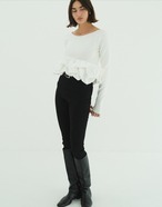 CLANE W BALLOON SHORT KNIT TOPS 3色展開