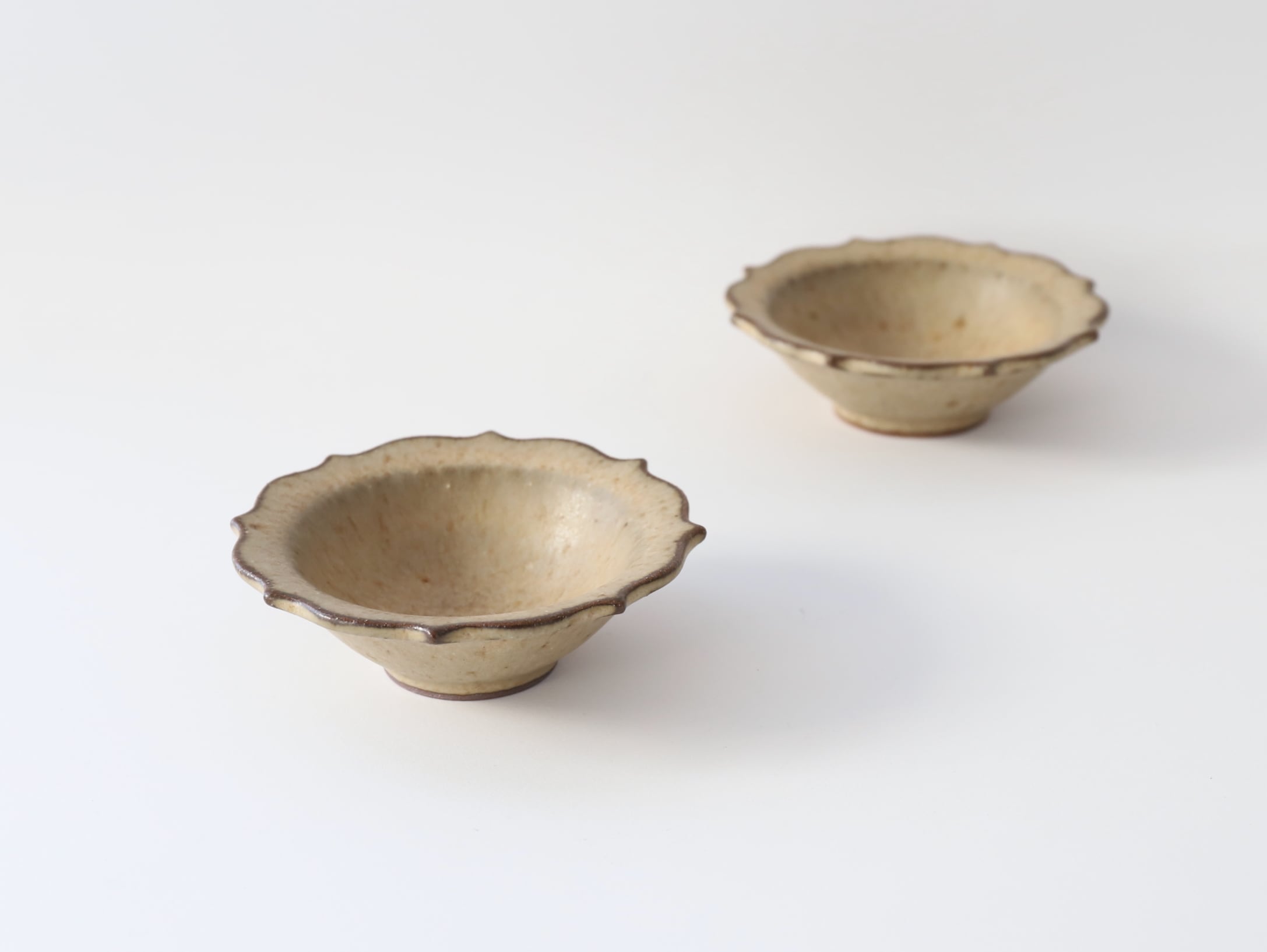 鯨井円美 稜花小鉢 （ピンクベージュ）A | Galerie NUAGE