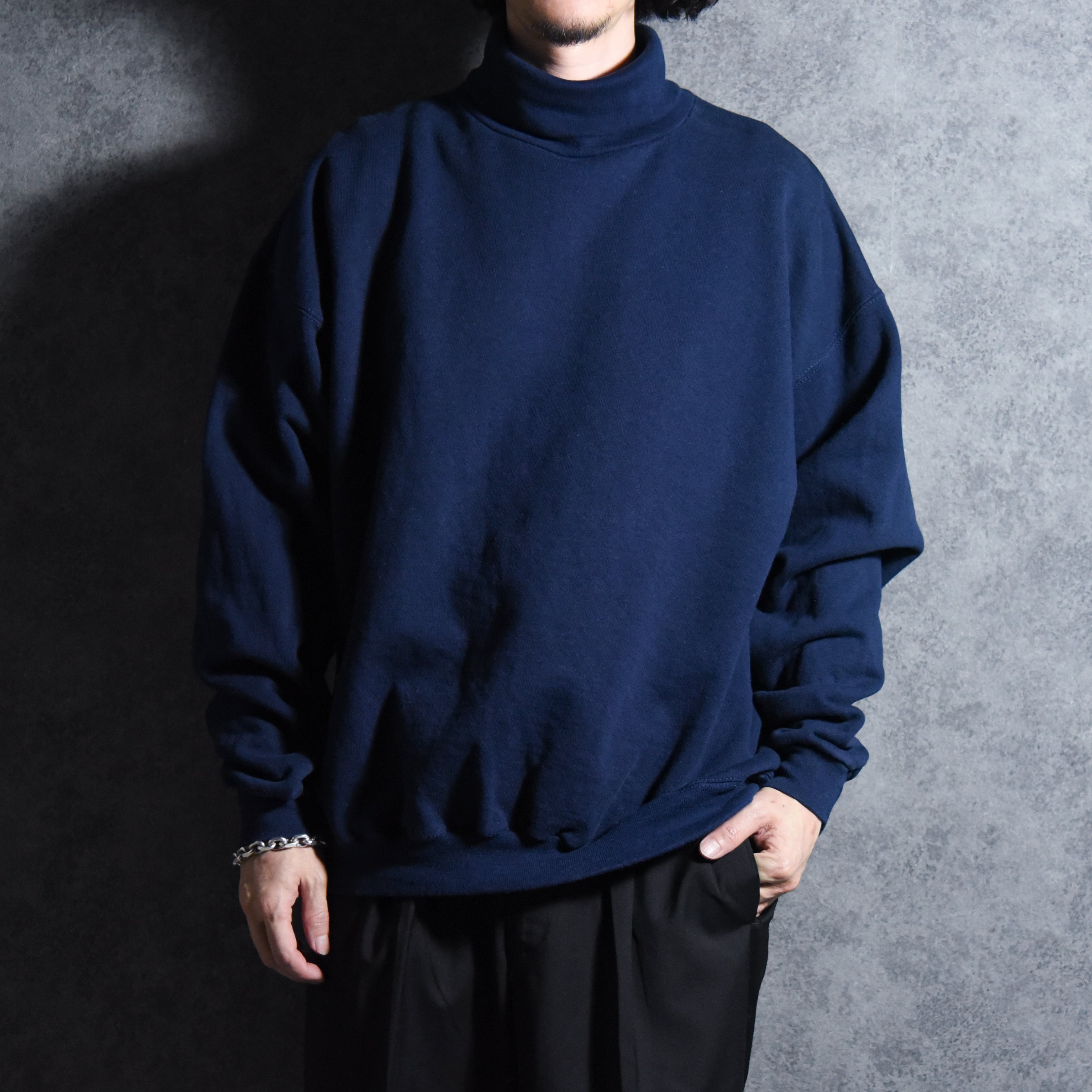 90s Tultex Cotton Turtle Neck Heavy Weight Sweat タルテックス