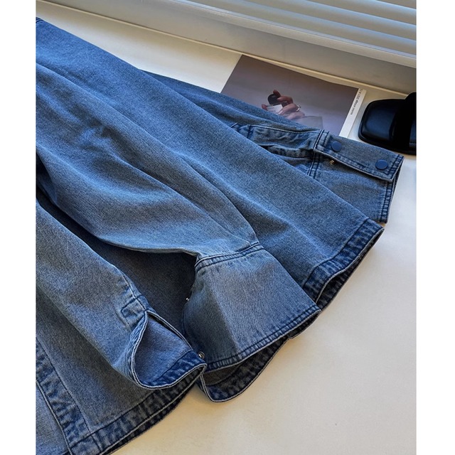 【チェーンポケットデニムシャツ】P00199