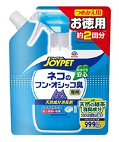 JOYPET(ジョイペット) JOYPET 天然成分消臭剤 ネコのフン・オシッコ臭専用 つめかえ用お徳用 450ml 猫 詰め替え()