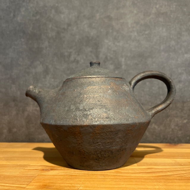 森山陶器 ティーポット 鉄釉