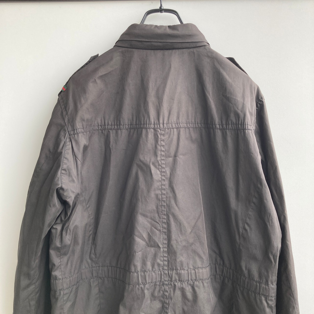 Gucci ミリタリージャケット オリーブ系 画像7