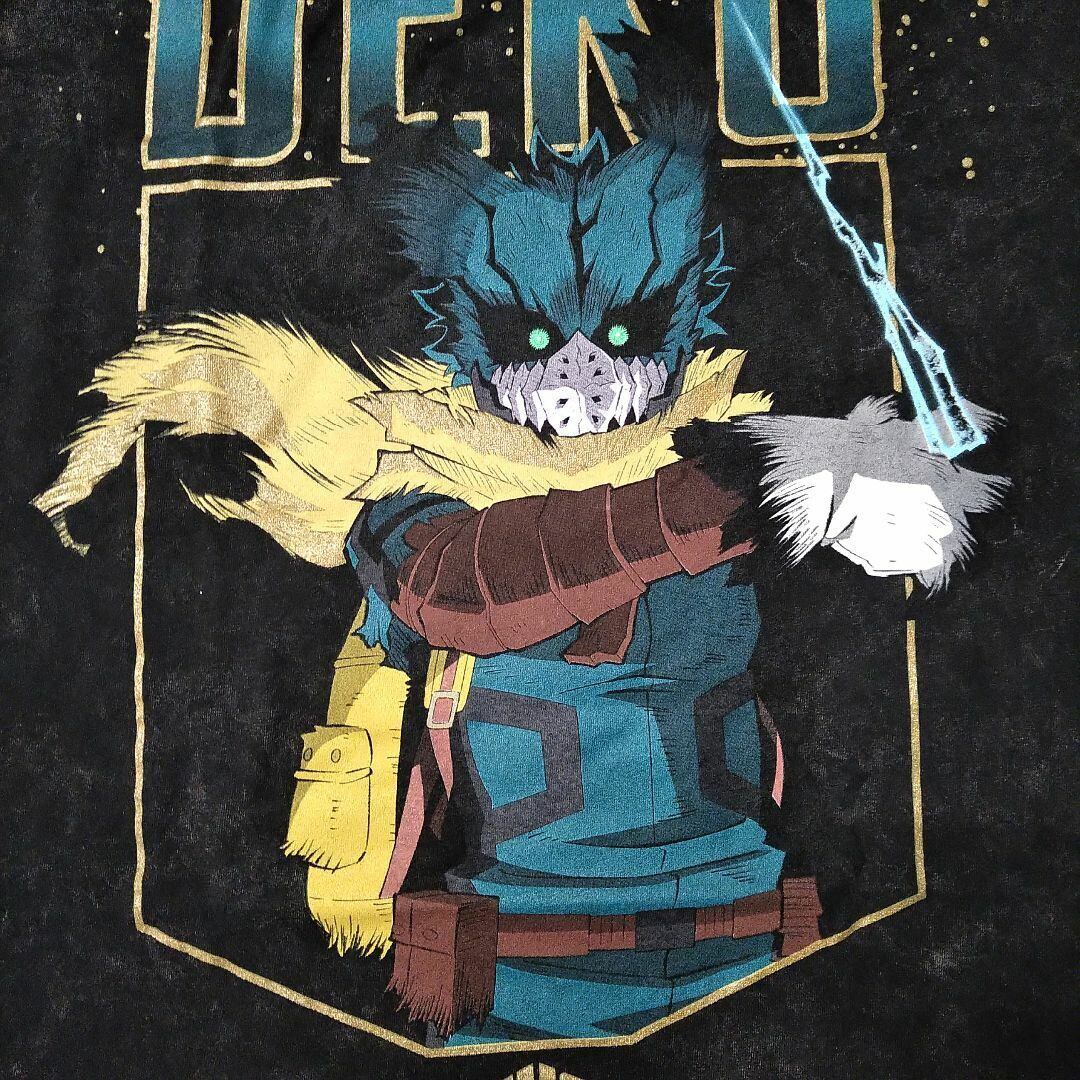 僕のヒーローアカデミア ウォッシュ加工Tシャツ 公式 アニメT 僕のヒーローアカデミア ウォッシュ加工Tシャツ XL デク 公式
