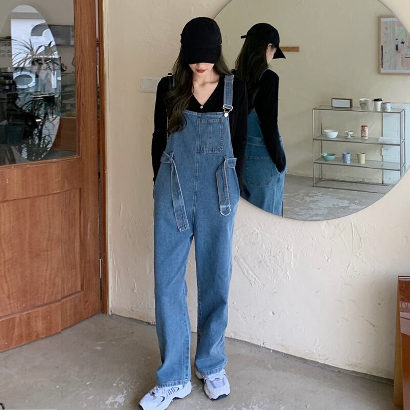 スタイルオーバーオール スプリングオータムルーズパンツ ロング 春物 秋物 試着室73931432958