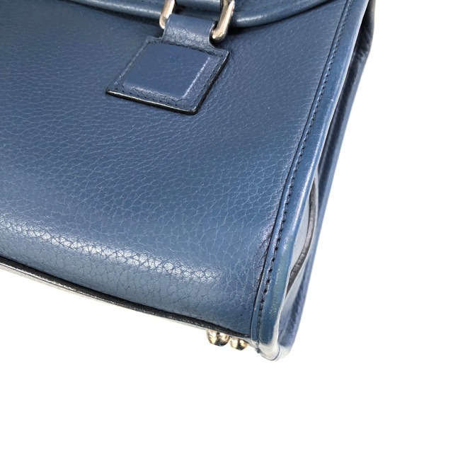 LOEWE ロエベ ショルダーバッグ ブルー アラモ アナグラム レザー ミニボストン 2way vintage ヴィンテージ オールド rgrgs4