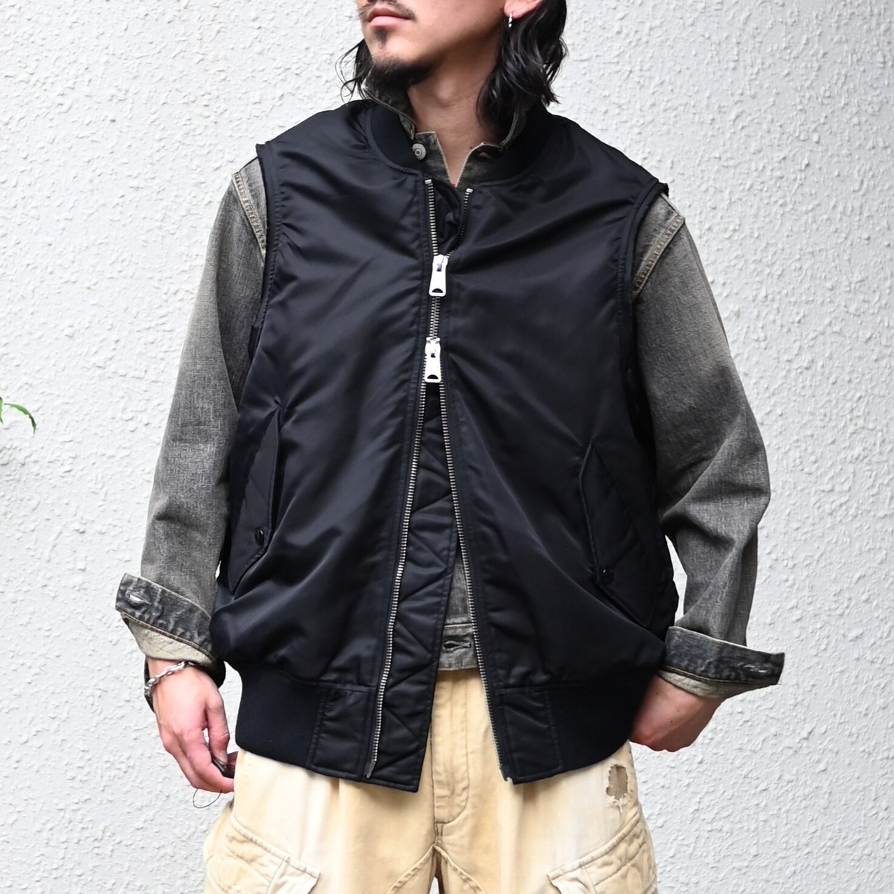 The DUFFER N NEPHEWS / CUT OFF FLIGHT VEST