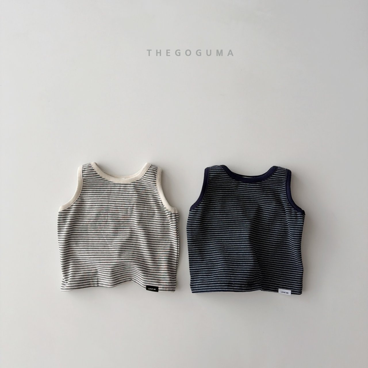 [THE GOGUMA] Petit Striped Sleeveless +fee1 / [더고구마] 쁘띠단가라나시