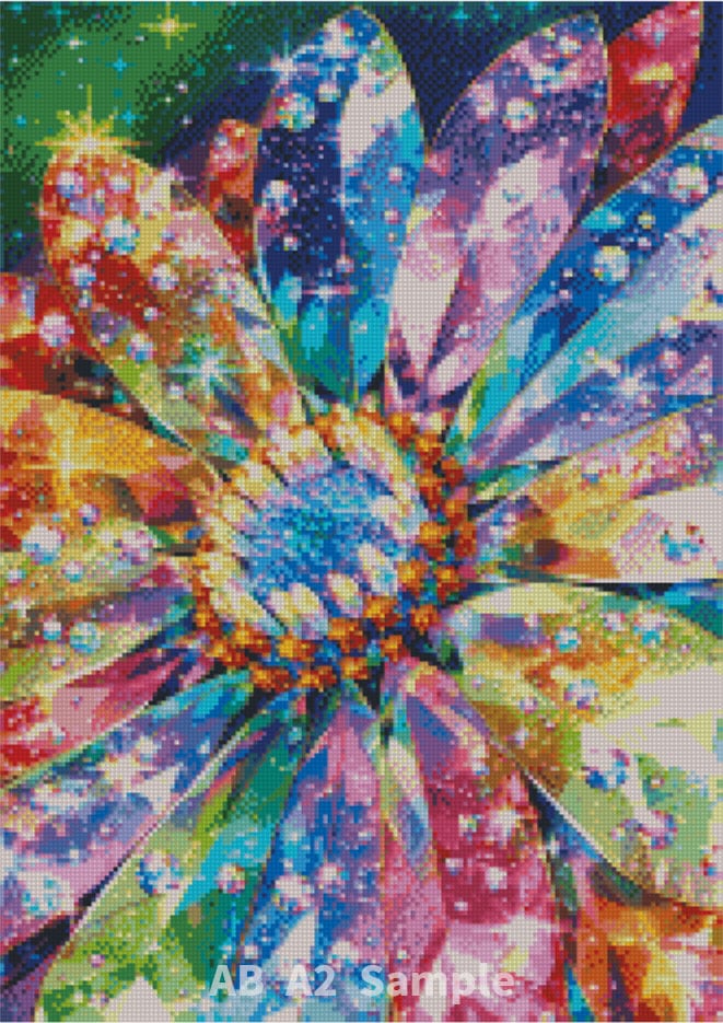ダイヤモンドアート A2 宝石花 七色 (通常/フルAB/Mix/フルFD
