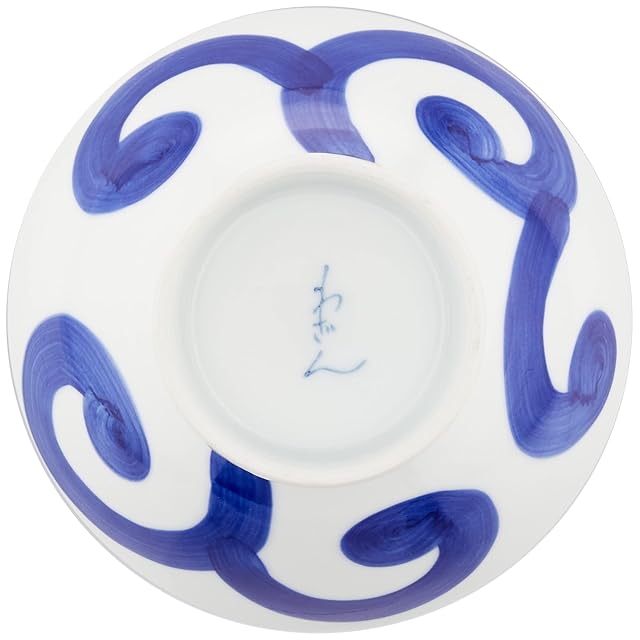 浜陶 波佐見焼 和山窯 WAZAN くらわんか碗 お茶碗 直径12cm ルリ太唐草