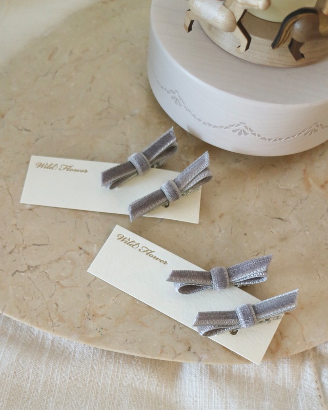 kids hair clip velvet mini