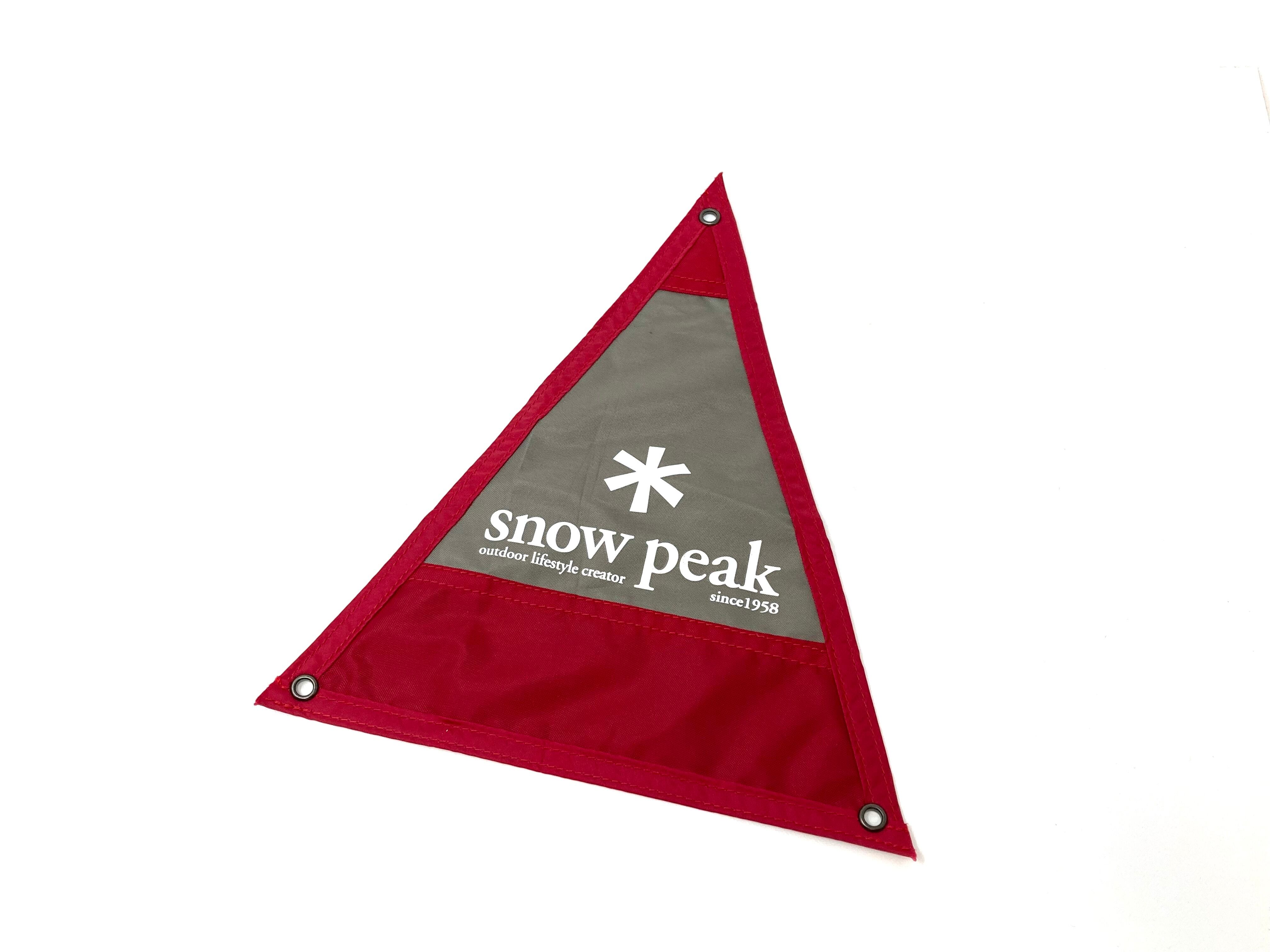 snow peak(スノーピーク)ペナントフラッグ | Outdoor Reuse