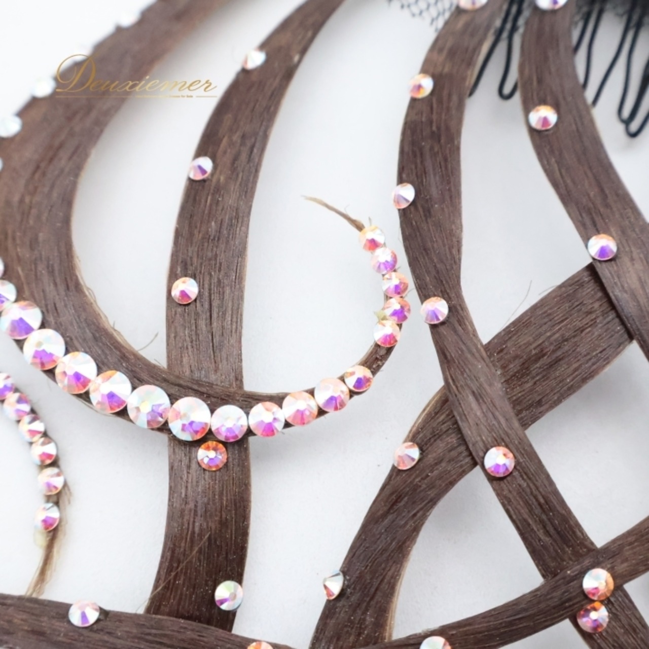 社交ダンス 小物 多美咲 オーナメント アクセサリー つけ毛 つけ髪 デモ 競技 コーム ヘアアクセサリー 髪飾り 茶色 オーロラ ブラウン系 競技用 ダンス用 小物 髪型 アクセサリー ヘアスタイル パーティー エレガント おしゃれ 髪飾り デモ用 ステージ用 ヘアデザイン フェスティバル パフォーマンス ブラウン系 オーロラ系 シンプル