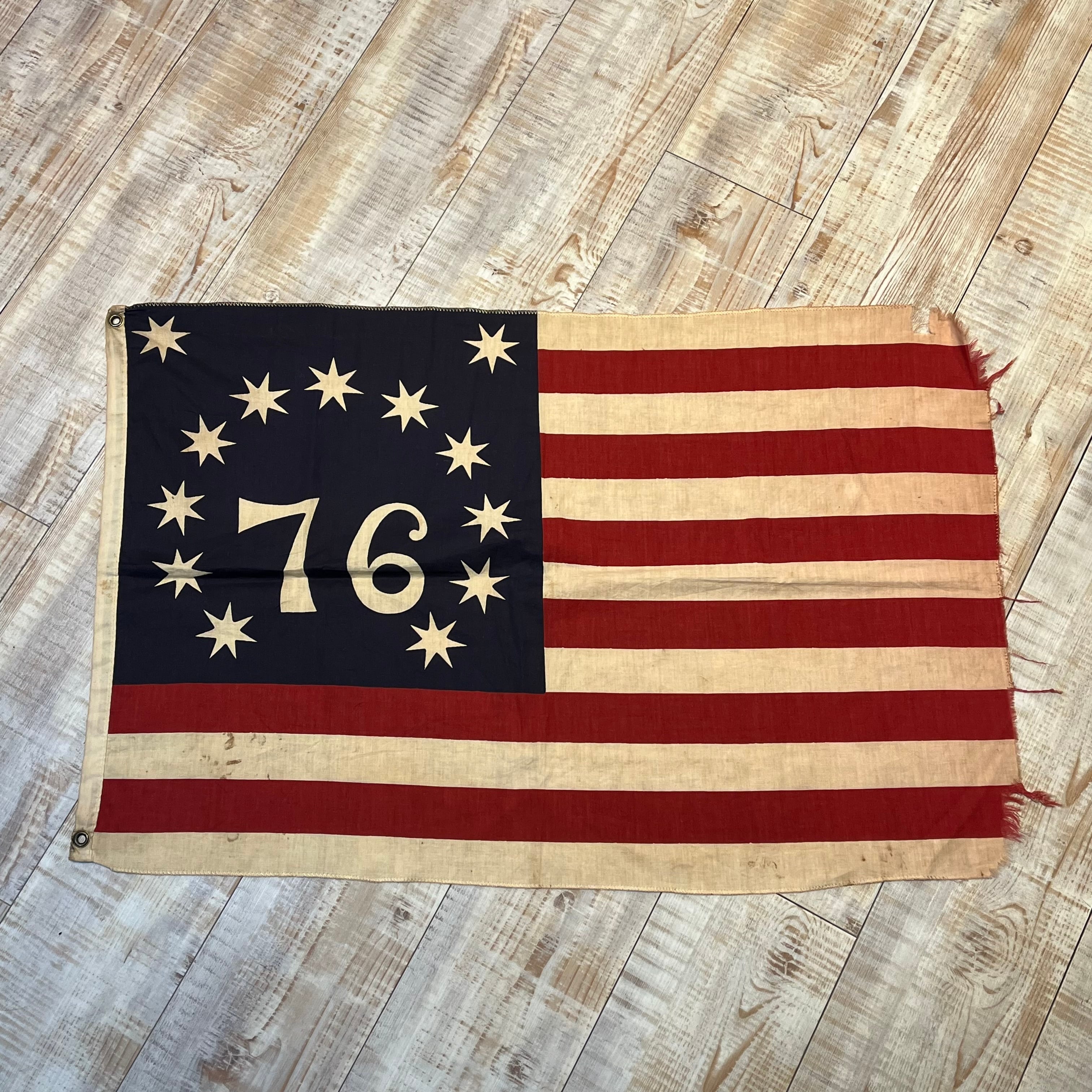 70年代 13Star American Cotton Flag ベニントンフラッグ アメリカ国旗