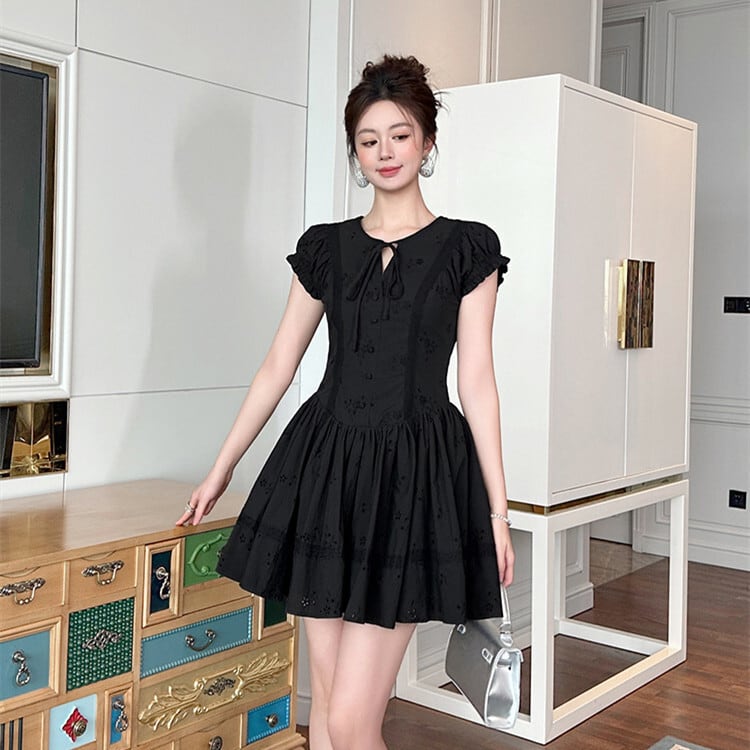 【dress】カットワークワンピース M32663