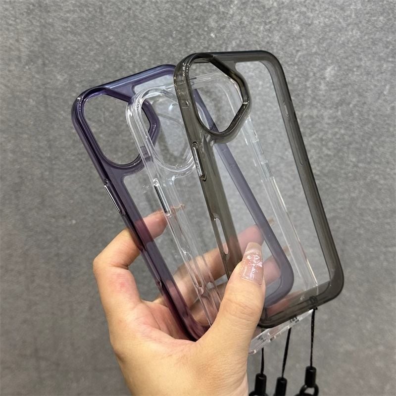 iPhone17~7Plus対応】シンプルなのに高見えします◎耐衝撃クリアケース