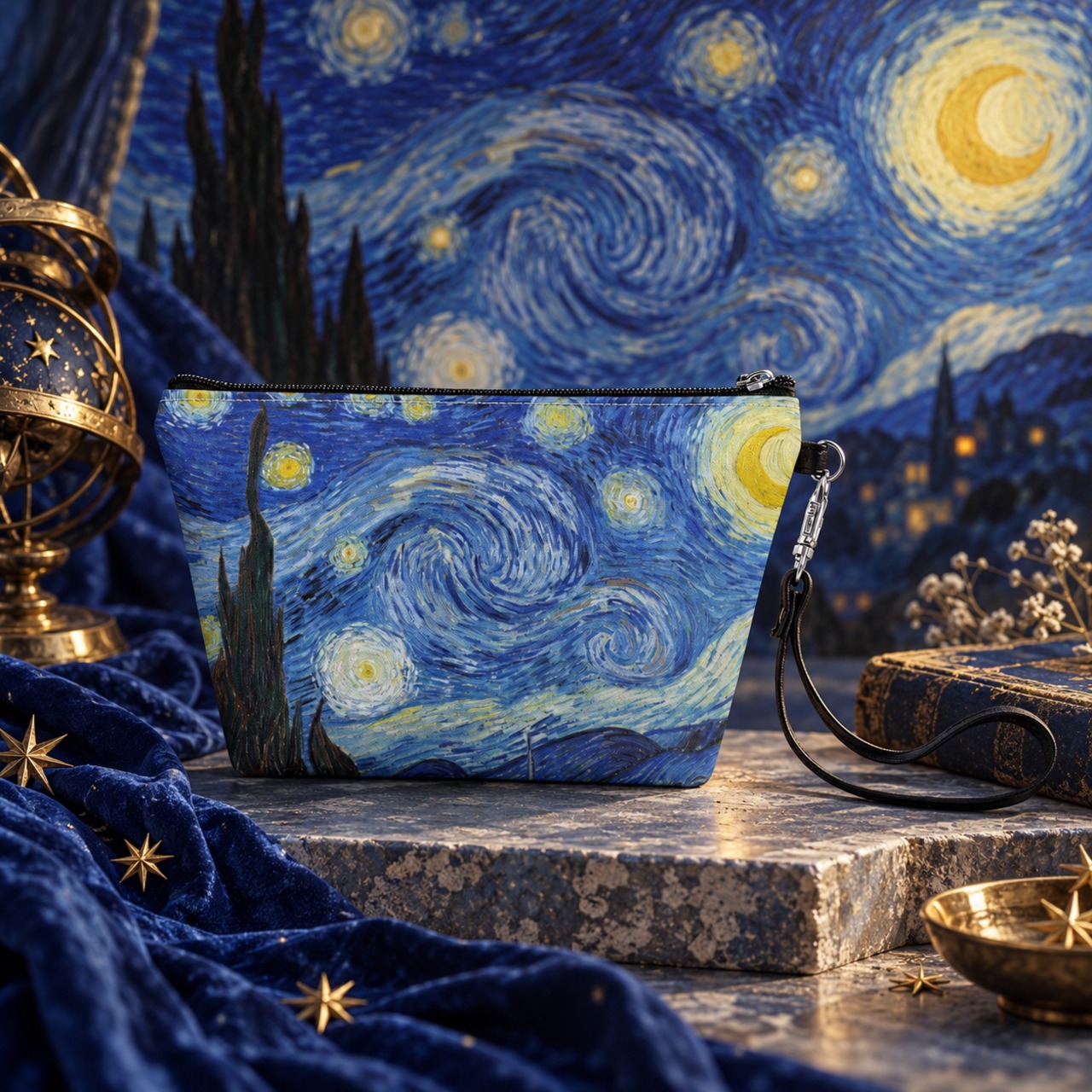 【フィンセント・ファン・ゴッホ】星月夜（The Starry Night）｜絵画ポーチ