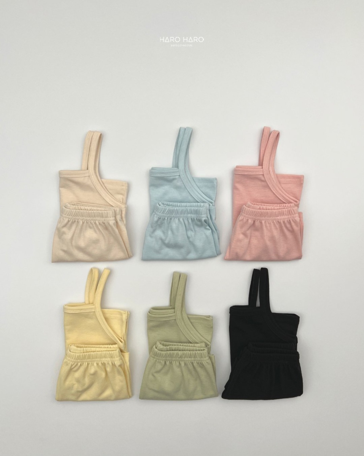 [HARO HARO] Honey Sleeveless Set-up / [하로하로] 허니나시상하세트