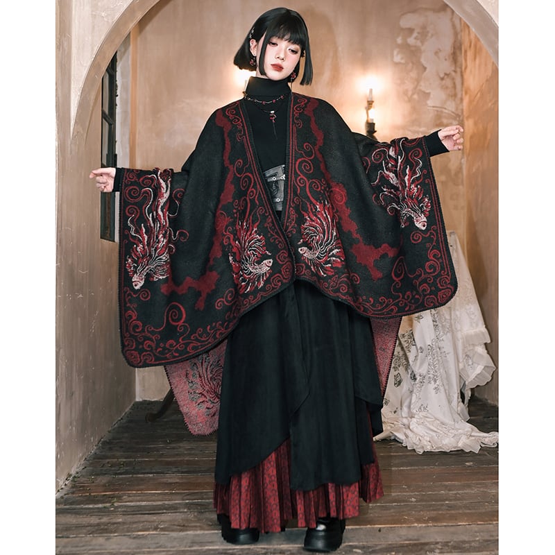 ♥中華風ケープコート！【古怪舍---浮光鰭夢シリーズ】☆チャイナ風