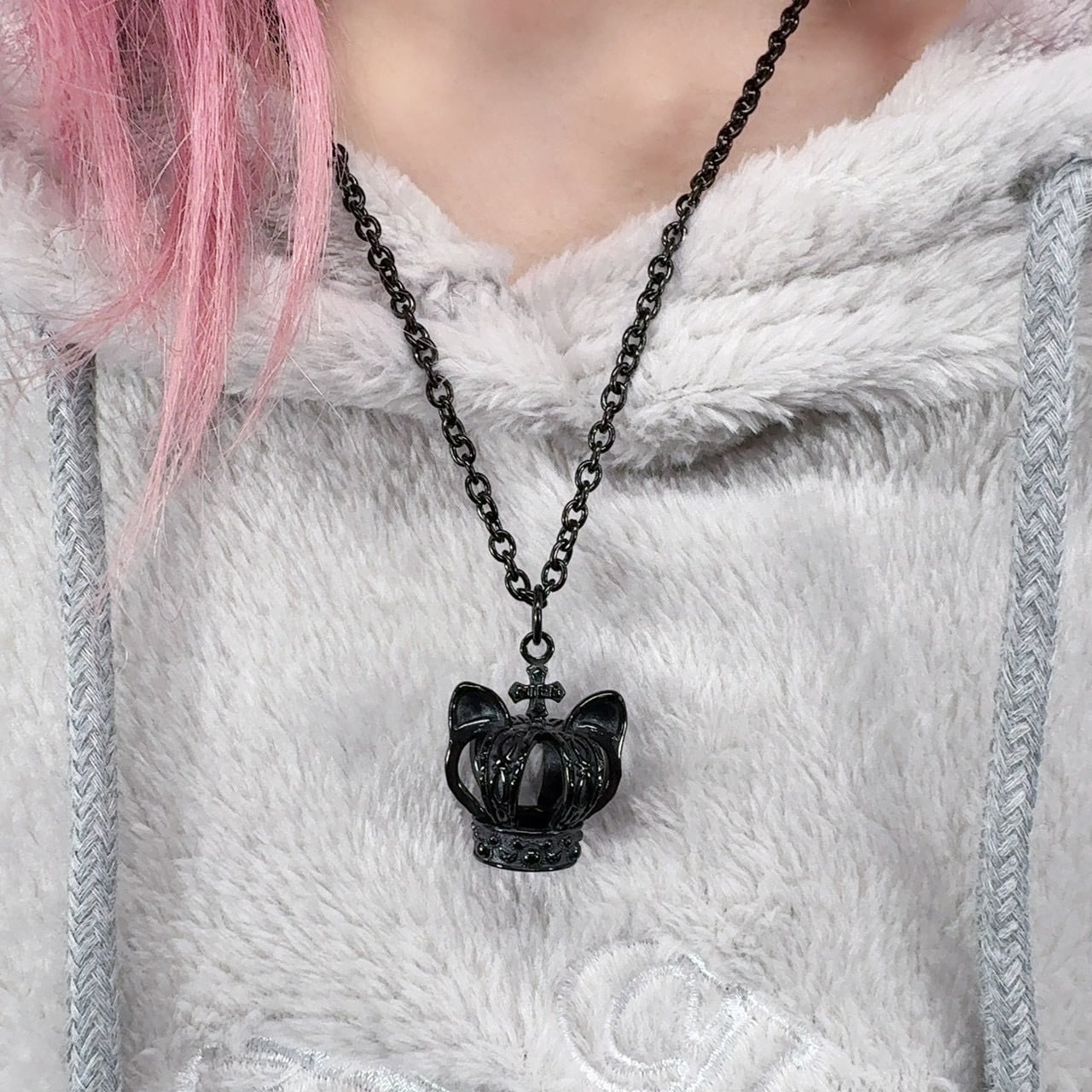 Xmasプレゼント】高品質耳付きBLACK CROWN NECKLACE | NIER CLOTHING