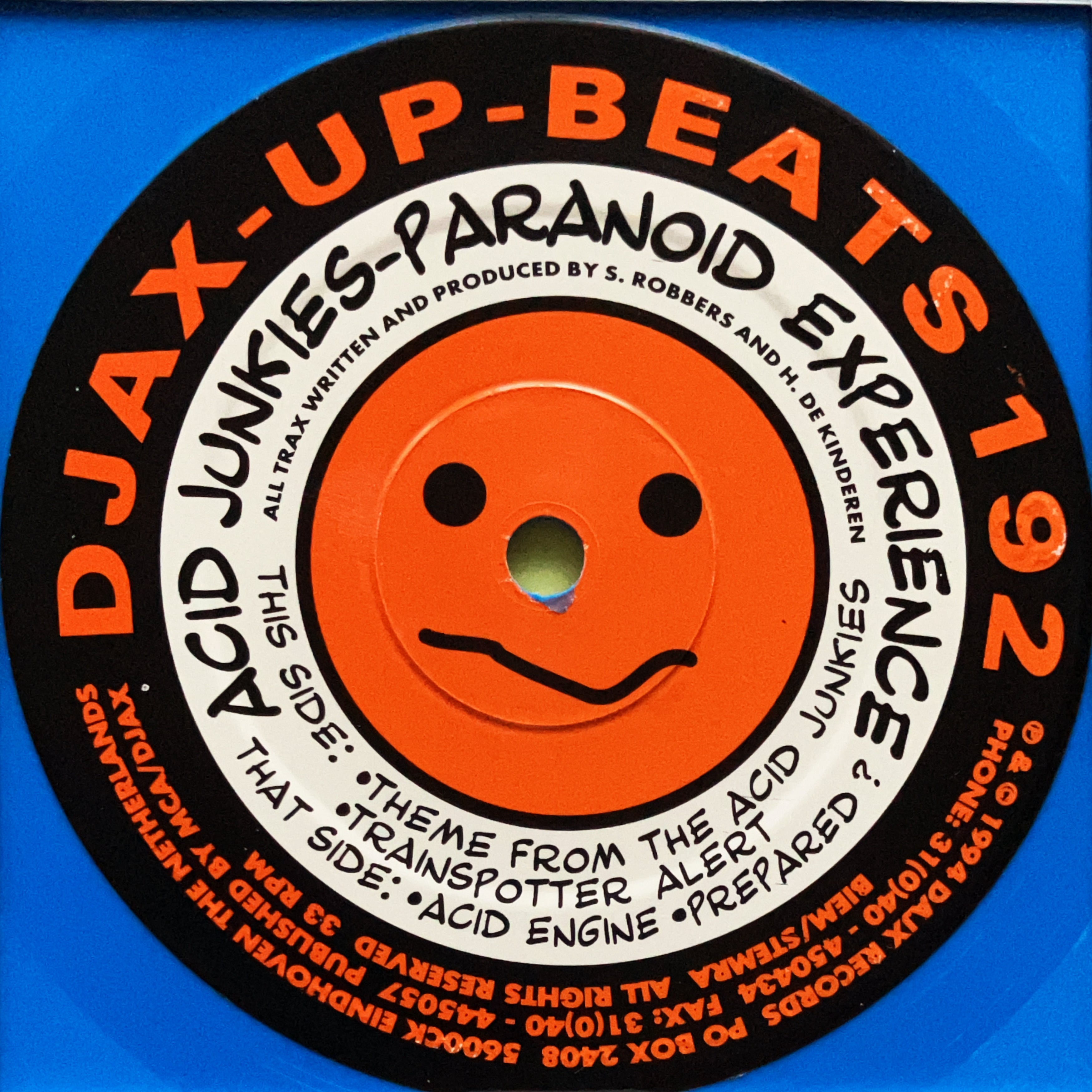 2LP】Acid Junkies / Paranoid Experience (Djax-Up-Beats) (DJAX-UP