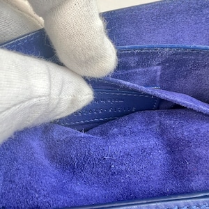 SAINT LAURENT サンローラン レザー ショルダーバッグ ブルー A-10729