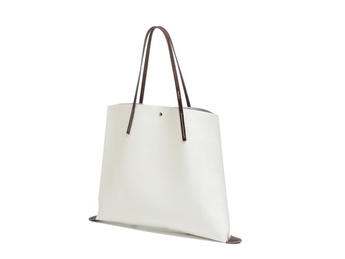 muku PAPIER 800　ホワイト　シュリンクレザー　トートバッグ