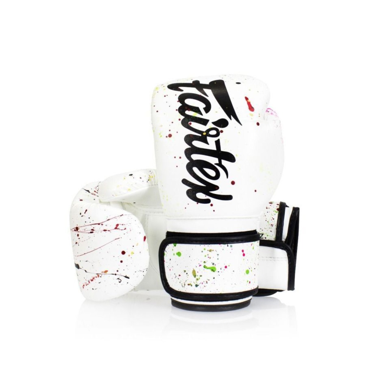 Fairtex【8oz】ボクシンググローブ BGV14 Paint White ペイント ホワイト | ムエタイショップ Nak