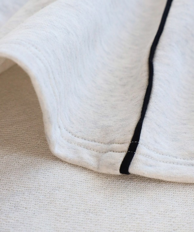 配色パイピングスウェットワンピース