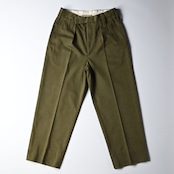 INTÉRIM / HEAVY PIMA TWILL 1-TUCK FRENCH ARMY WIDE TAPERED TROUSER