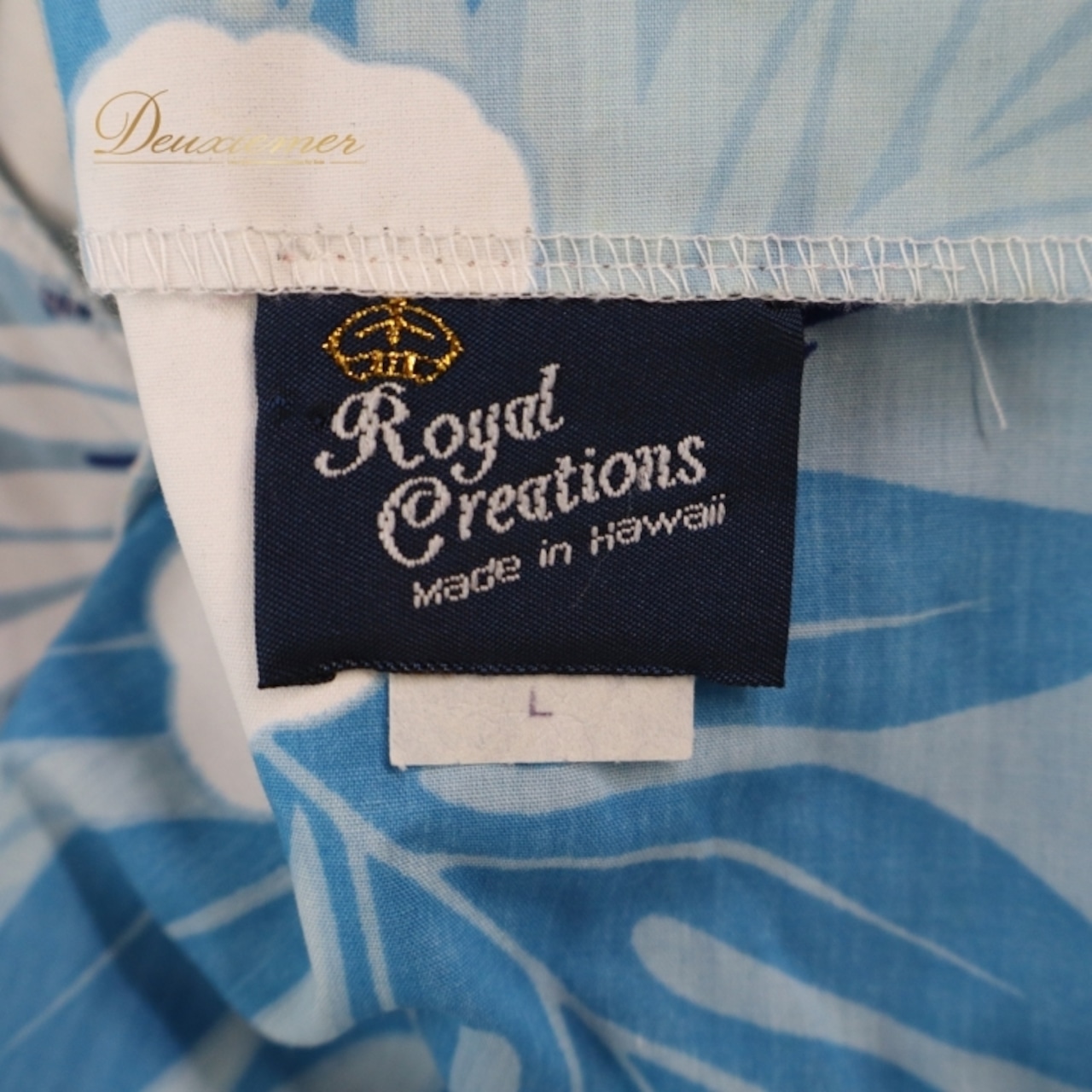 フラダンス 衣装 ワンピース ドレス ブルー系 RoyalCreations ハワイ製 ハイビスカス柄 モンステラ柄 ハワイアンプリント アロハ フラ ダンス レッスン 練習 フリル 半袖 パウスリーブ 華やか 鮮やか かわいい おしゃれ 上品 大人っぽい ホワイト系 花柄 エレガント リゾート お洒落 スタイリッシュ 軽やか レディース