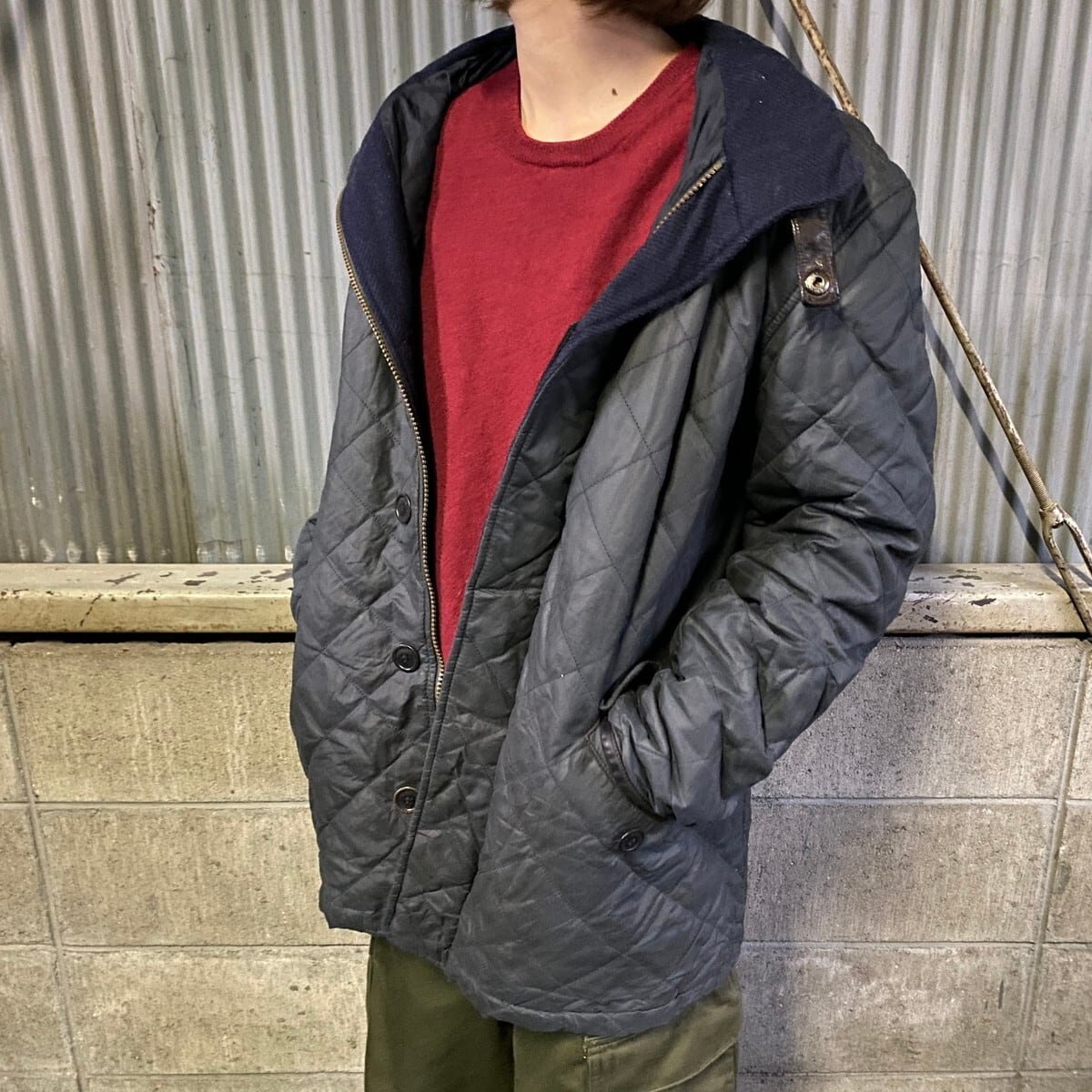 Barbour バブアー GREATCOAT キルティングジャケット メンズS 古着 ネイビー 【ワークジャケット】【AN20】 | cave  古着屋【公式】古着通販サイト