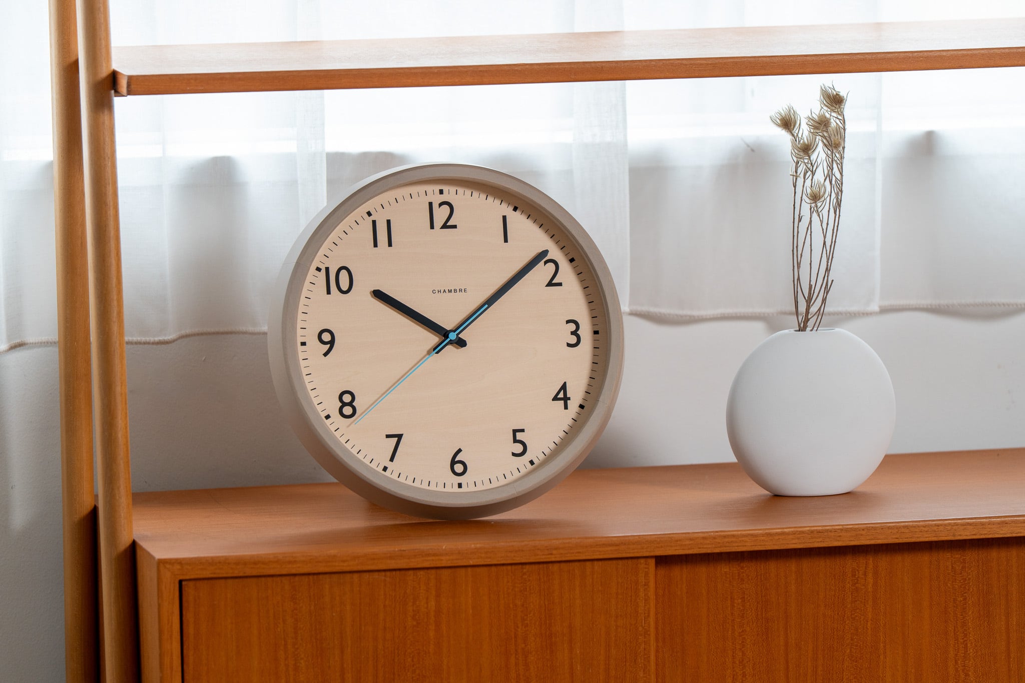 電波時計 DROP CLOCK WARM GRAY -renewal- | シャンブル【CHAMBRE】by