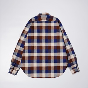 ( BROWN × BLUE ) CHIEF OFFICER CHECK SHIRTS